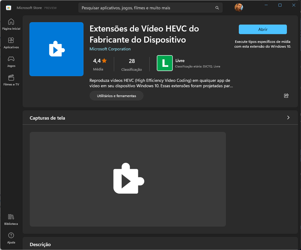 Extensões de Vídeo HEVC do Fabricante do Dispositivo
