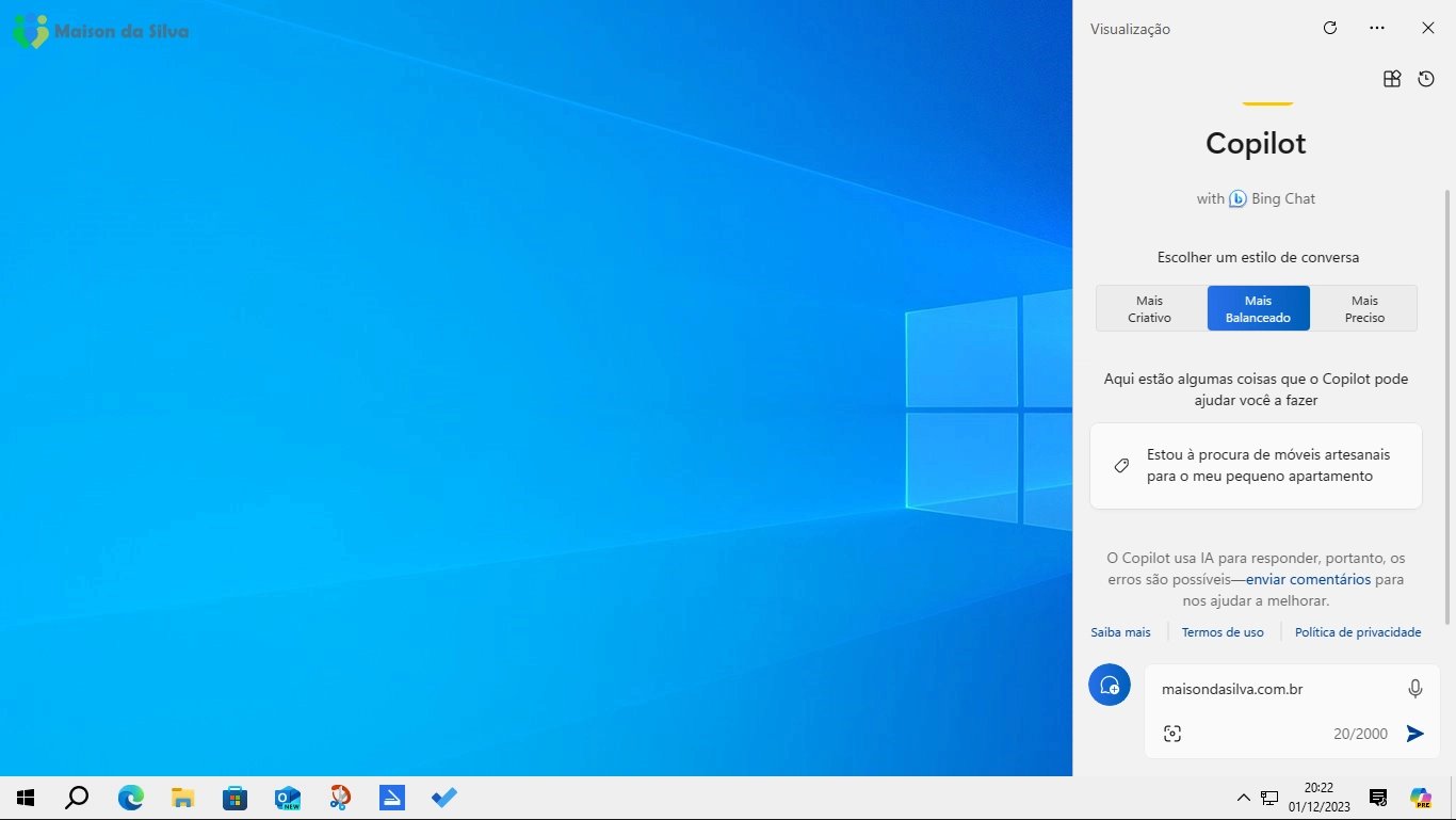 Windows 10 com Copilot