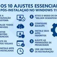 Ajustes Essenciais Pós-Instalação no Windows 11